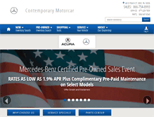 Tablet Screenshot of contemporarymotorcar.com